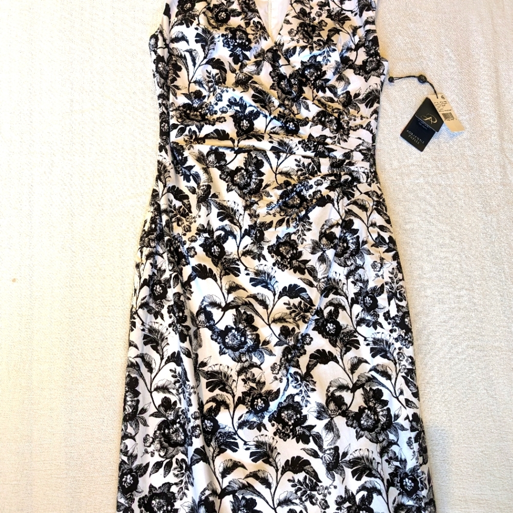Adrianna Papell Sleeveless Floral Sheath Dress
